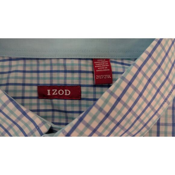 Izod Essential Woven Big & Tall Shirt - Size 2XLT - Cotton - Picture 6 of 6
